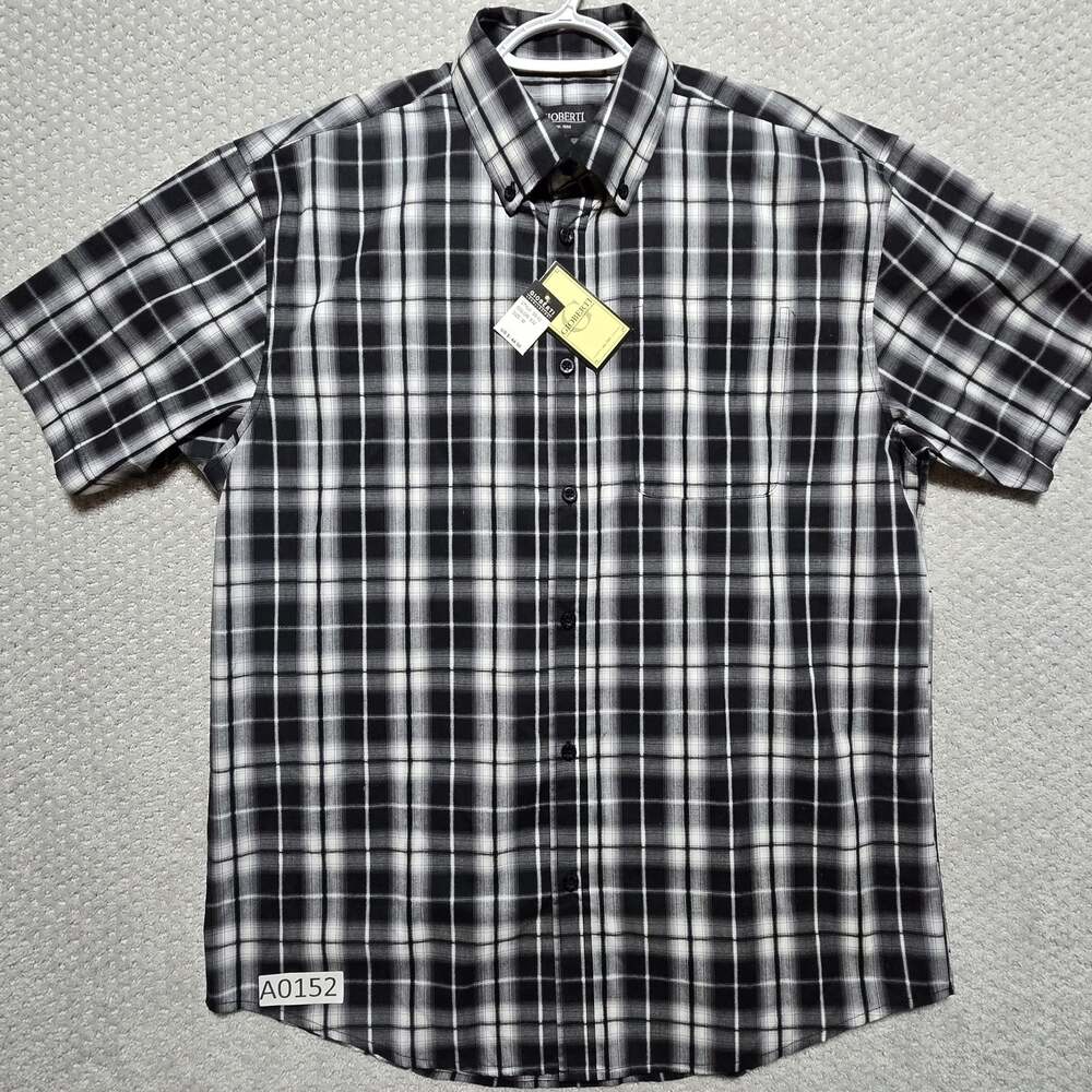 Gioberti Men's Casual Plaid Short Sleeve Button-Down Shirt, Style SS-92